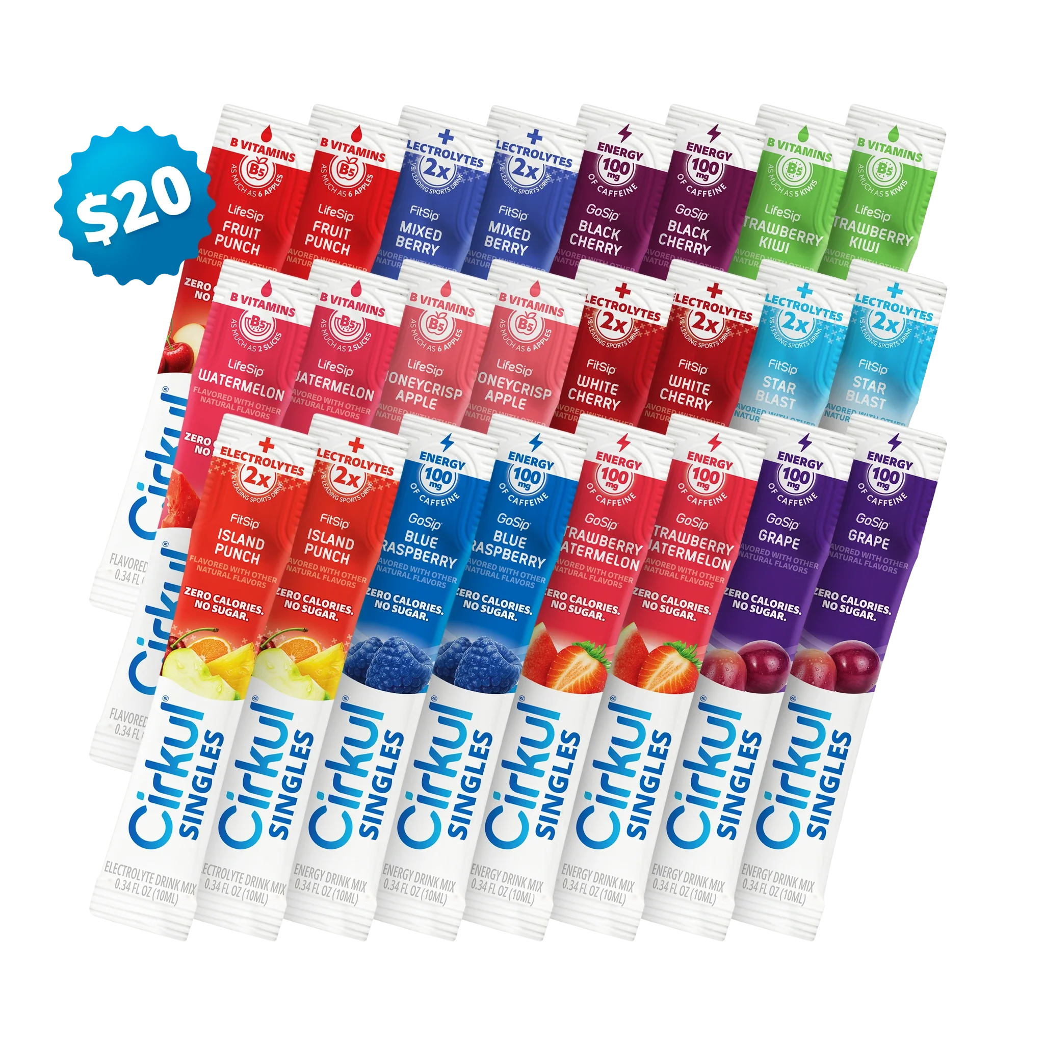 24-Pack Cirkul® Singles Variety Bundle