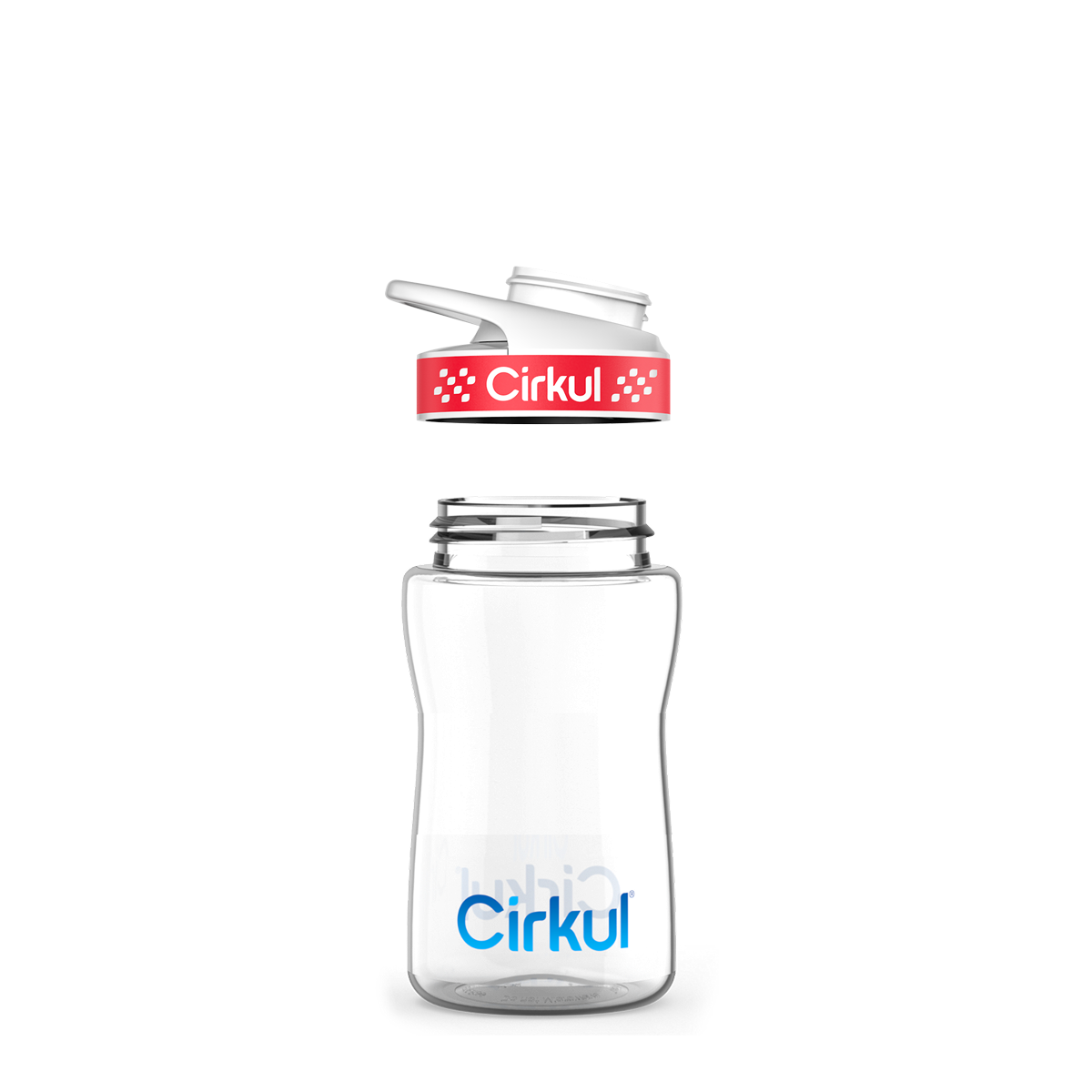 12oz. Plastic Bottle & Comfort Grip Lid